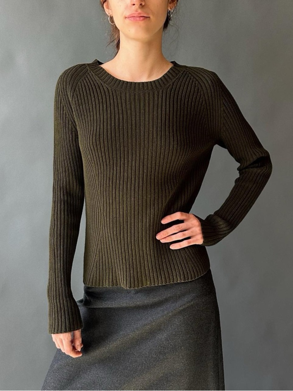 Y's by Yohji Yamamoto Fitted Knit Top